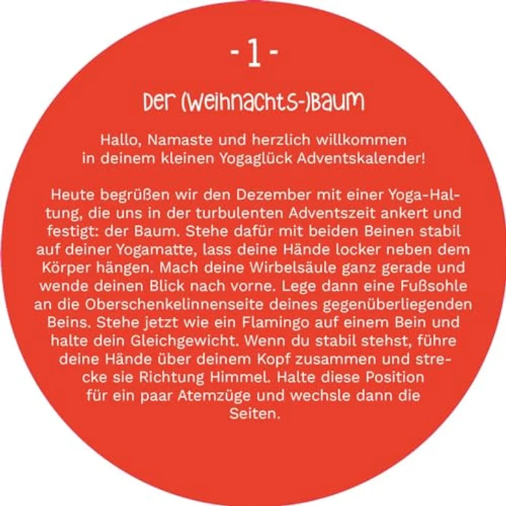 Ars Edition Adventskalender in der Dose, 24 Tage Yogaglück mit Karten für Yoga-Übungen und Achtsamkeitsanregungen – Bild 4