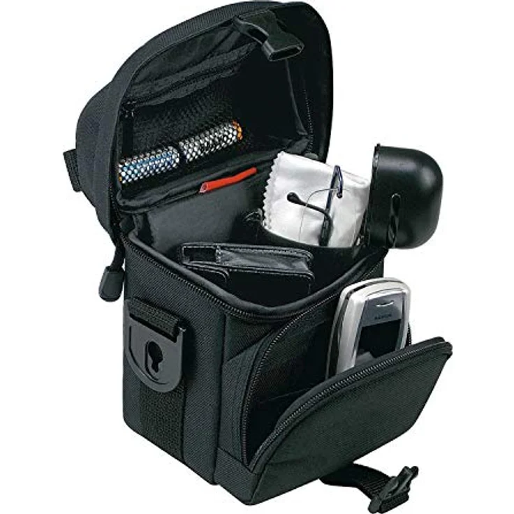 KlickFix Fahrradtasche Allrounder XS 1.5 - Lenkertasche 18 cm (1-tlg), kleine Lenkertasche in edler Ausführung, schwarz – Bild 2