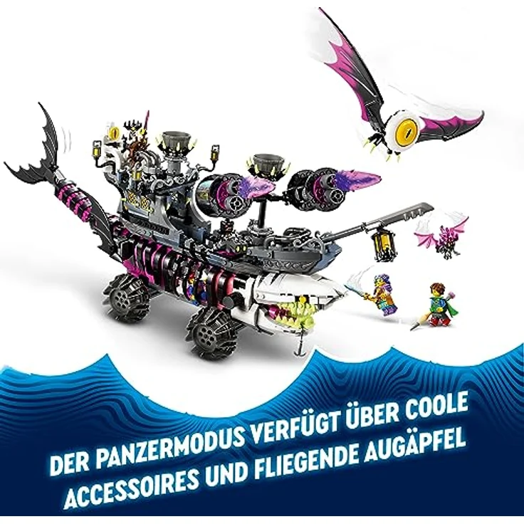 LEGO 71469 DREAMZzz Albtraum-Haischiff, Baue 2 Arten des Piraten-Boot-Spielzeuges, Modellbausatz mit 4 Minifiguren, Spielzeug für Kinder, Mädchen, Jungen, basierend auf der TV-Show – Bild 5