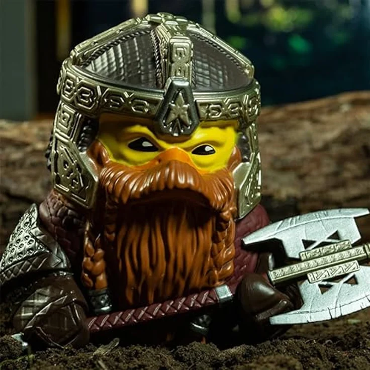 TUBBZ Gimli Box-Ausgabe, Sammler-Vinyl-Gummiente Figur, 9 cm groß, offizielles Der Herr der Ringe Merchandise – Bild 4