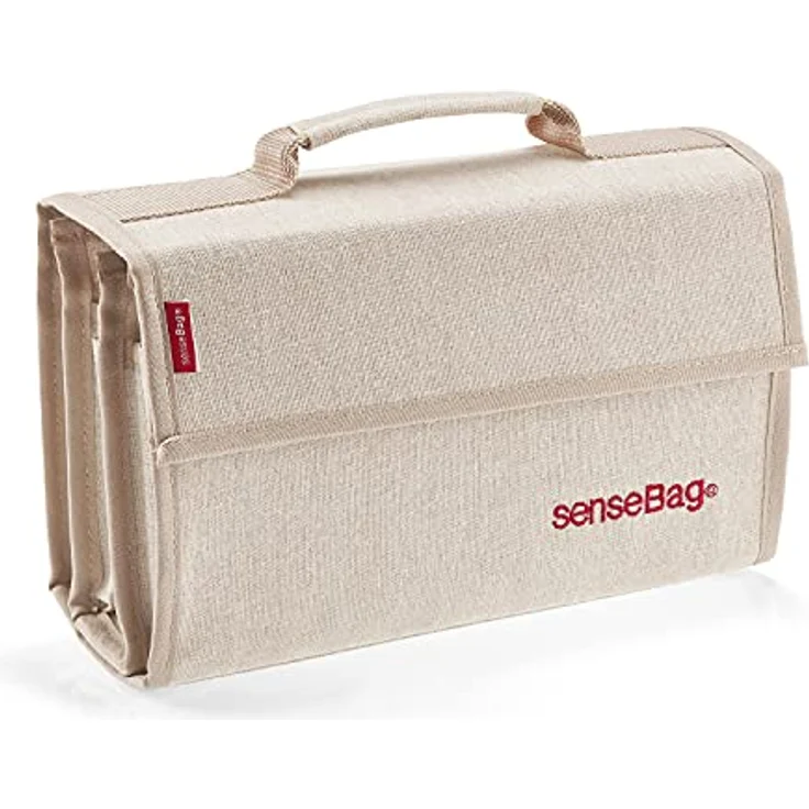 transotype senseBag Wallet, cremefarbene Tasche für bis zu 72 Marker, aus abwaschbaren Polyestergewebe – Bild 1