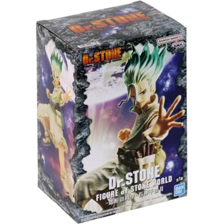 Banpresto Dr. Stone Figure of Stone World Senku Ishigami II, 15 cm detailgetreue Sammelfigur aus dem Manga Dr. Stone – Bild 6