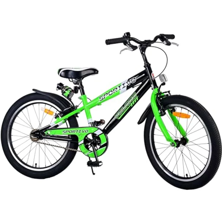T&Y Trade 20 Zoll Kinder Jungen Fahrrad Kinderfahrrad Jungenfahrrad Rad Kinderrad Bike Sportivo Grün 22115 - 20 Zoll luftbereifte Leichtmetallräder, Handbremse vorne und hinten, für Kinder ab 6-8 Jahren – Bild 2