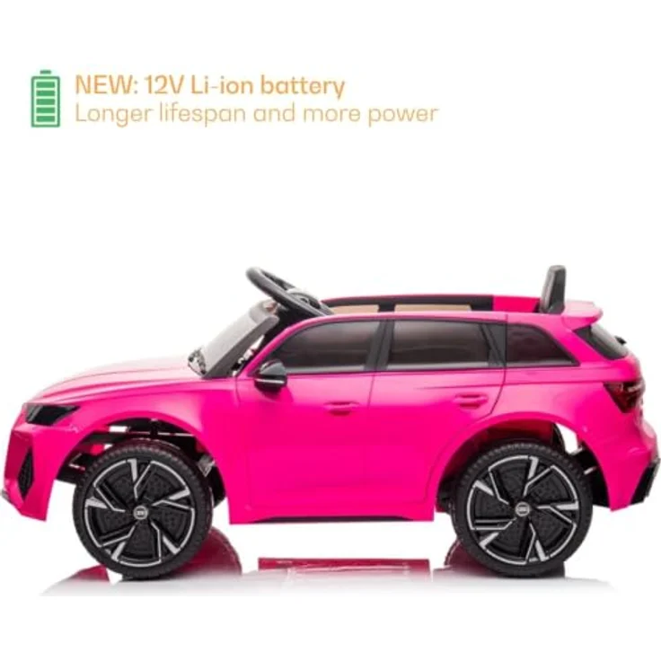 Audi Kinder Elektro Auto RS6 12V - 1 bis 5 Jahre - mit Fernbedienung - Rosa – Bild 9
