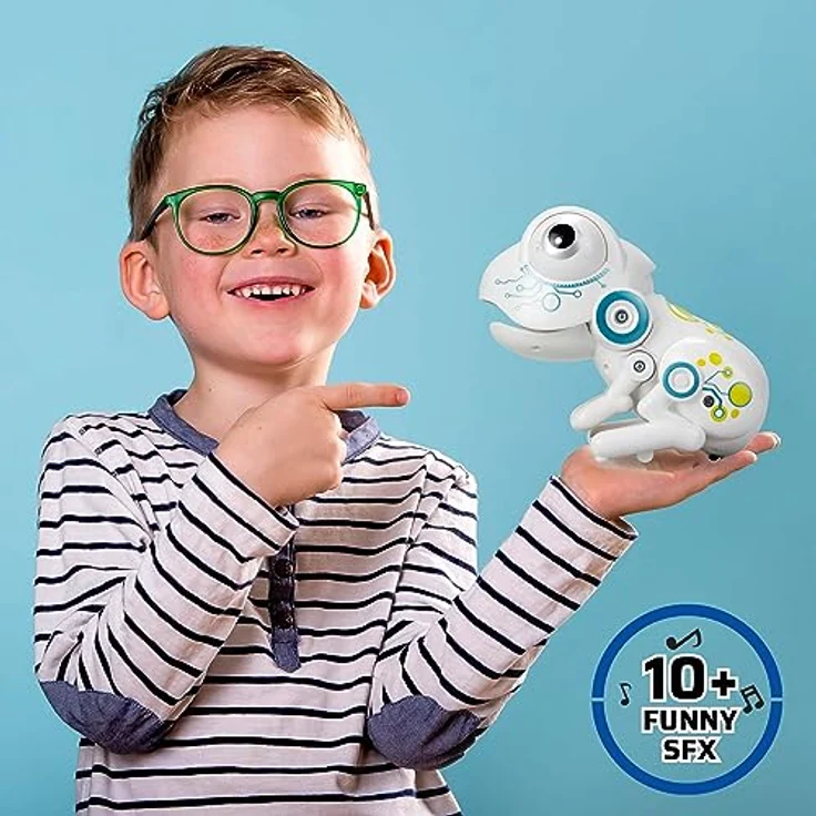 Silverlit Robo Frog YCOO, Ferngesteuerter Roboterfrosch mit dehnbarer Zunge, springfähig und Geräuschfunktionen, inkl. Spielzubehör – Bild 5