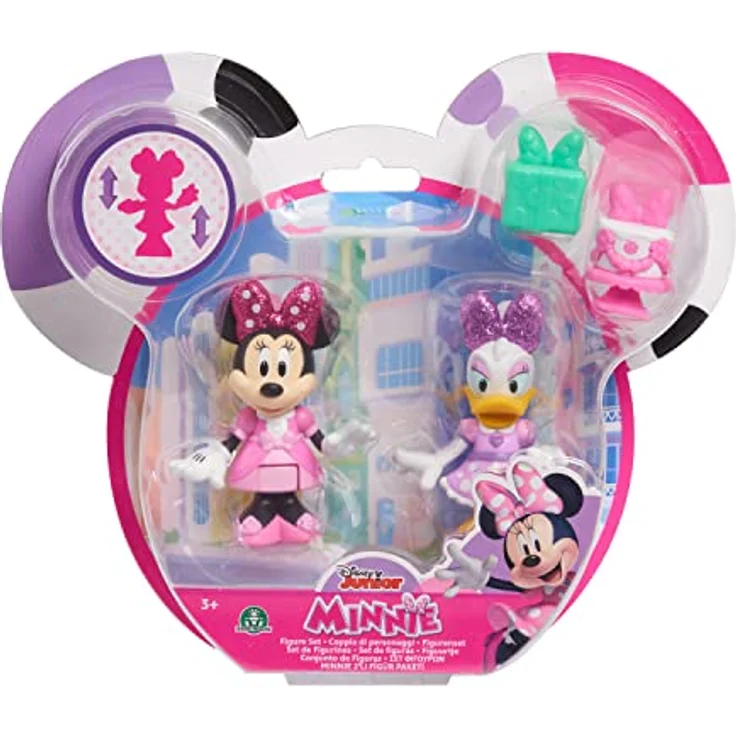 Minnie, 2 bewegliche Figuren, 7,5 cm, Partyzubehör, Spielzeug für Kinder ab 3 Jahren, McN173 – Bild 3