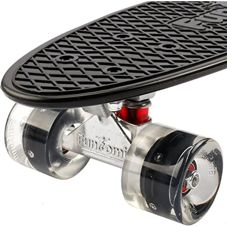 FunTomia Kinder Skateboard Cruiserboard Miniboard 57cm mit oder ohne LED Leuchtrollen Alu Truck Mach1 Kugellager Cruiser Mini Board – Bild 3