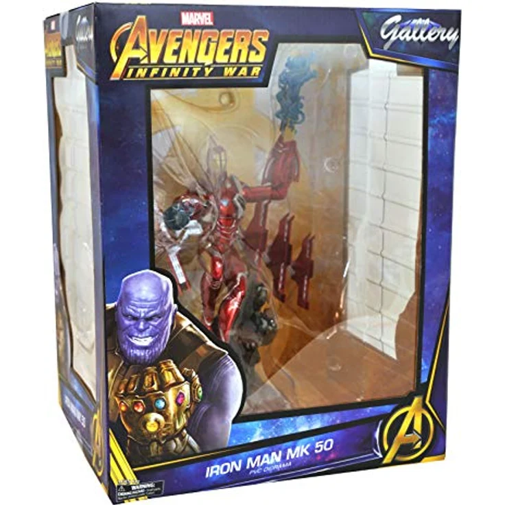 Diamond Select Avengers Infinity War PVC Statue Iron Man MK50, 23 cm, detailreiche Sammelfigur aus hochwertigem PVC – Bild 3