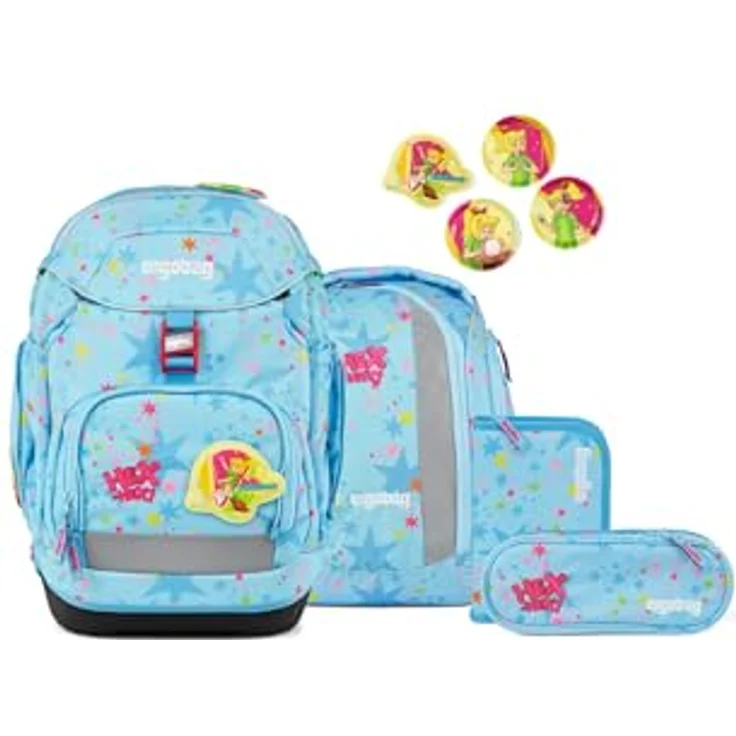 ergobag Schulranzen-Set PACK Bärhext 6-teilig, ergonomisch, höhenverstellbar, Your-Size-System, 20 Liter, reflektierend – Bild 1