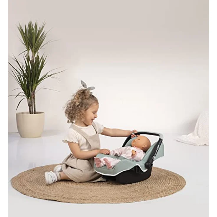 Smoby - Maxi-Cosi Puppenautositz - Autositz mit Tragebügel im Original Maxi-Cosi Design, Puppen-Zubehör für Puppen bis 42 cm, für Kinder ab 3 Jahren – Bild 4