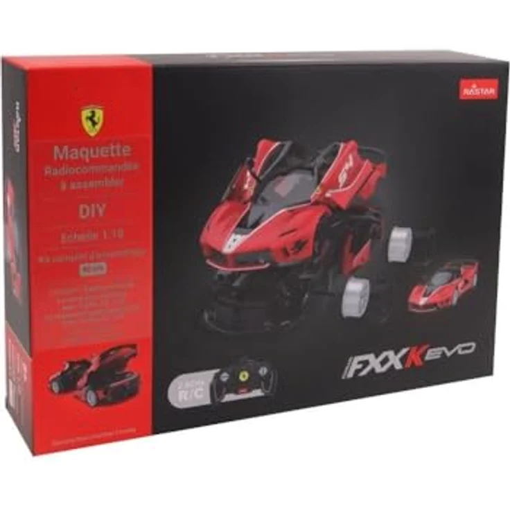 TURBO CHALLENGE Ferrari FXX K Evo, Ferngesteuertes Auto im Maßstab 1/18 mit Bausatz, rot, 2,4 GHz, Reichweite 20 m, ab 6 Jahren – Bild 2