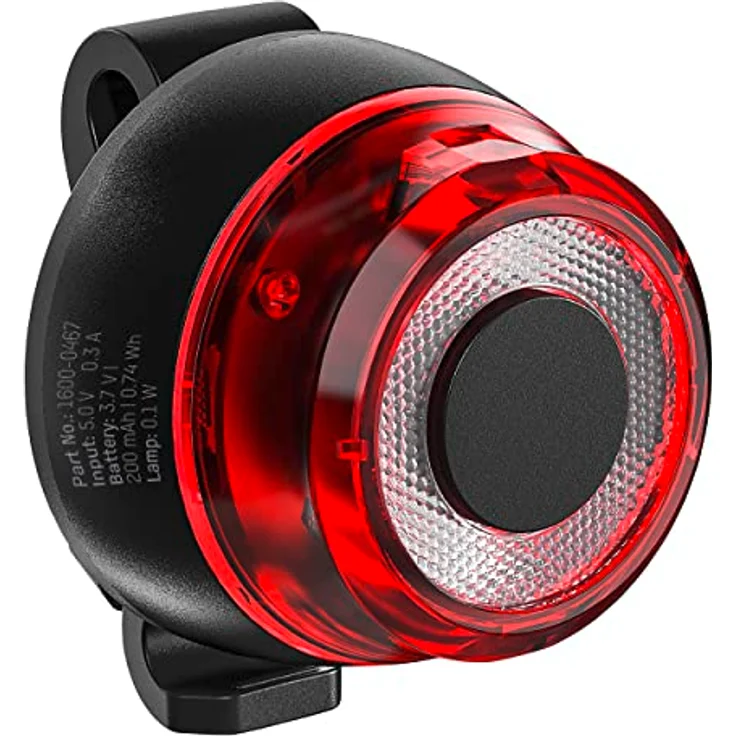 ANSMANN Fahrrad-Rücklicht StVZO zugelassen, CREE LED, IPX5 geschützt, wiederaufladbar über USB, schwarz, 1 Stück – Bild 4