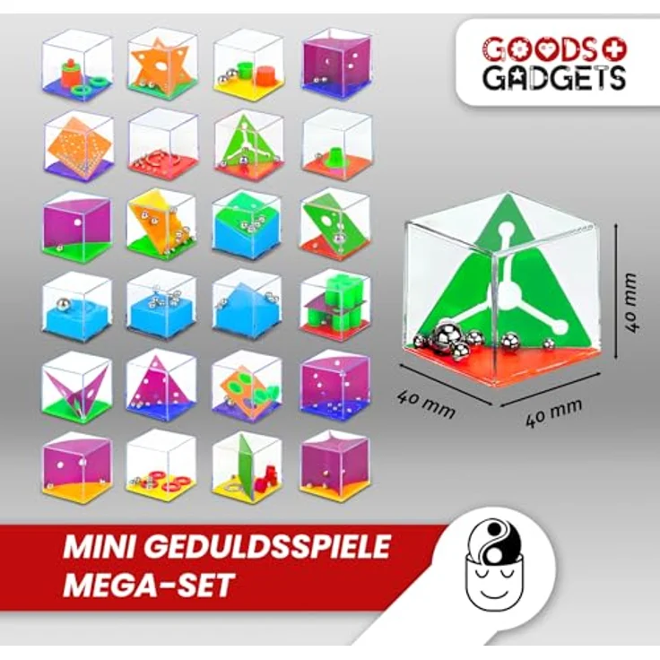 Mini Geduldsspiele Mega-Set mit 24 Kugel-Spielen Geschicklickheitsspiele als Mitgebsel – Bild 6