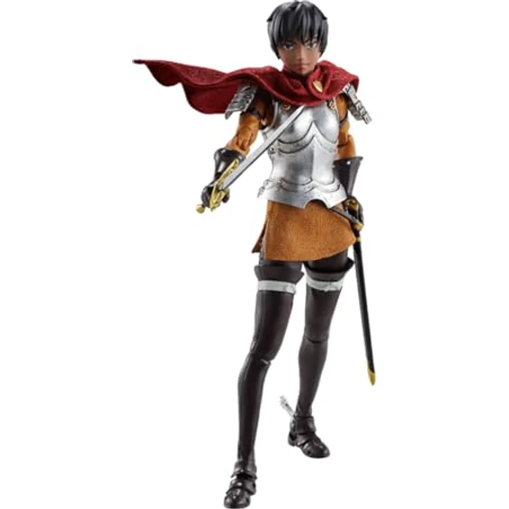 TAMASHII NATIONS Berserk - Casca (The Band of The Hawk) S.H.Figuarts Actionfigur mit austauschbaren Gesichtern und Händen, inklusive Helm und Stoffumhang – Bild 1