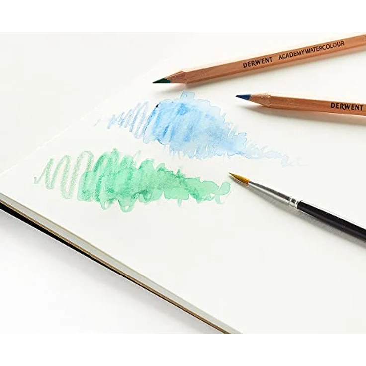Derwent Academy Aquarellstifte, 24er-Set in Dose, Hochwertige Farbstifte, Ideal zum Nass- oder Trockenmalen, Zeichnen und Illustrieren, Für Hobbykünstler, 2300226 – Bild 4