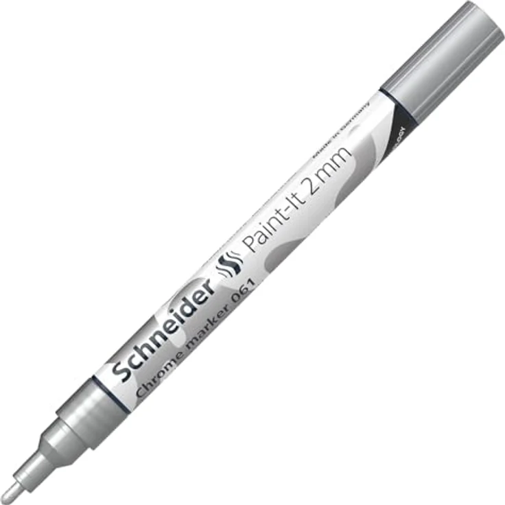 SCHNEIDER NOVUS Chrommarker 061, Filzstift mit 2 mm Strichbreite und hochpigmentierter Tinte, Spiegeleffekt – Bild 1