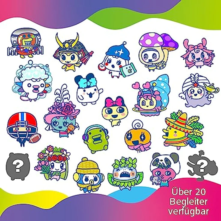 Bandai Tamagotchi Uni, interaktives virtuelles Haustier in multilingualer Version (Deutsch, Spanisch, Französisch, Japanisch, Italienisch, Portugiesisch, Englisch) – Bild 6