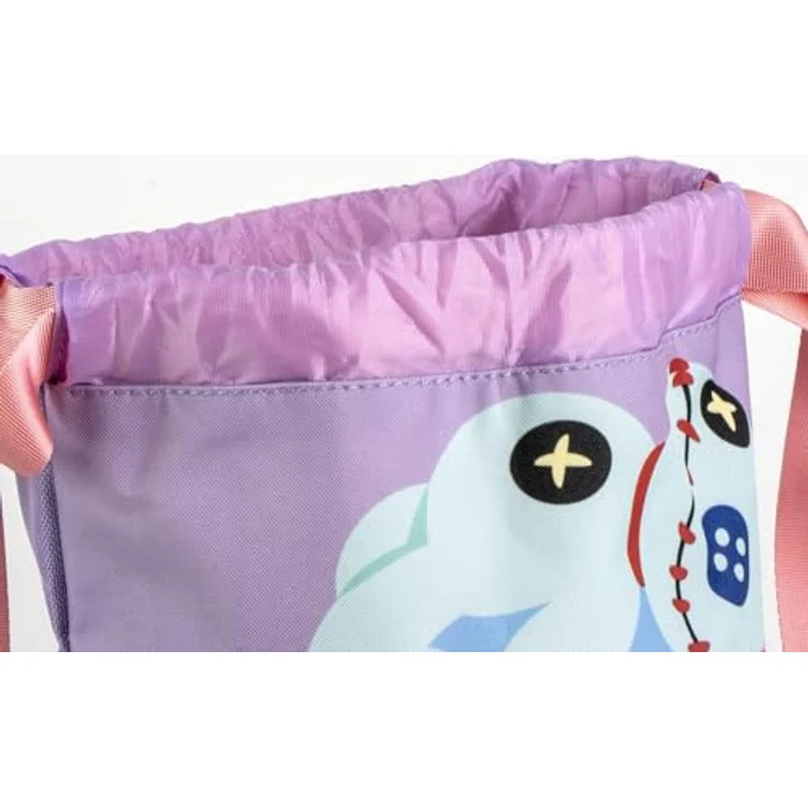 Cerda Turnbeutel Lilo & Stitch, leichter Sportbeutel 40x32 cm für Kinder, geräumiges Innenfach und Kordelzug – Bild 3
