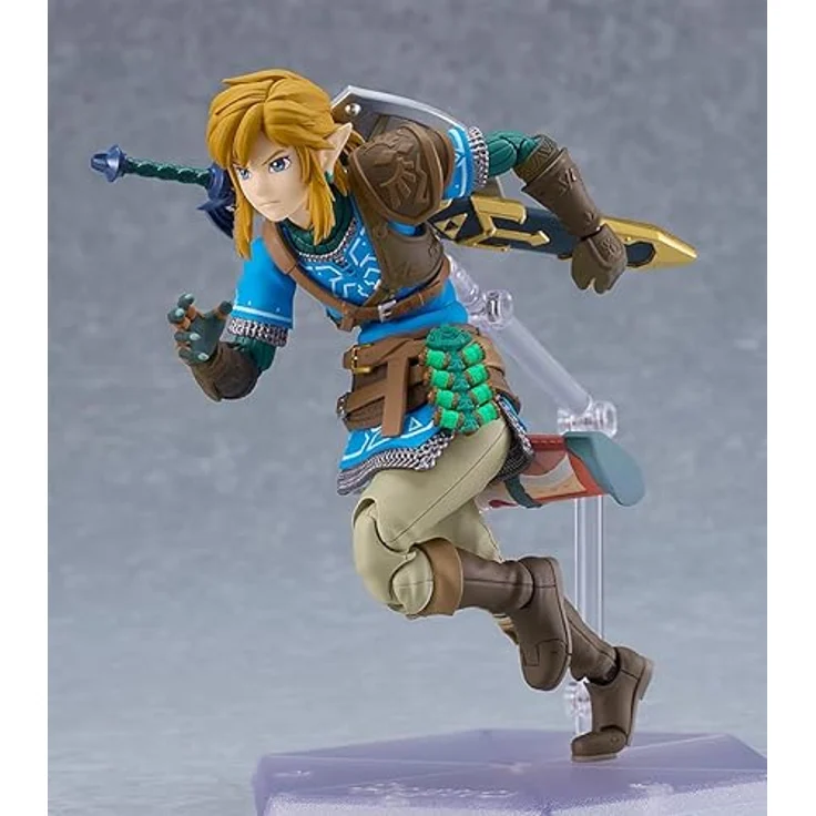 Good Smile Company Link Fig. 15 cm Figma Figur aus The Legend of Zelda: Tears of the Kingdom mit Meisterschwert, Hyliano-Schild und mehreren Gesichtsplatten – Bild 5