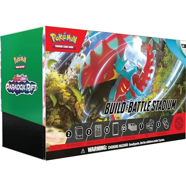 Pokémon TCG: Scarlet & Violet - Paradox Rift Build & Battle Stadium - EN, Kartenspiel von Pokémon. – Bild 1