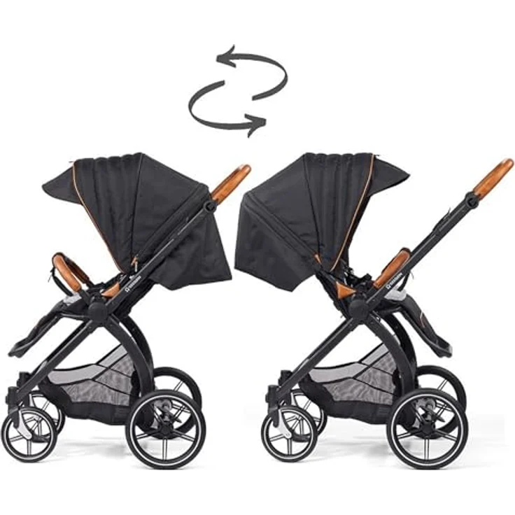 Gesslein FX4 Swing 2in1 Kinderwagen-Set, inkl. Babywanne Lyx Design, ergonomische Liegefläche, innovative Swing-Federung, wendig und leicht – Bild 5
