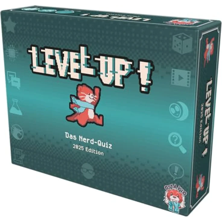 Ottavio Level Up! 2025 Edition, Nerd-Quiz Partyspiel mit über 500 Fragen, für 3-40 Spieler, deutsch – Bild 3