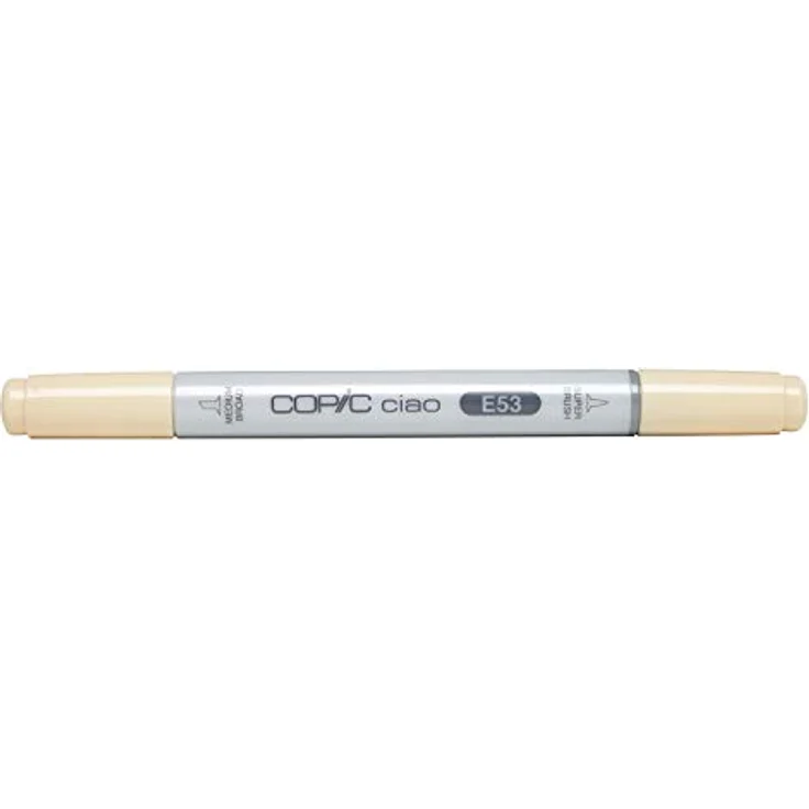 COPIC Ciao Marker Typ E - 53, Raw Silk, vielseitiger Layoutmarker, alkoholbasiert, mit einer mittelbreiten und einer Brush-Spitze – Bild 1