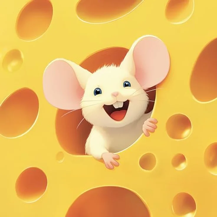 MEGABLEU Tischspiel CHEEZY MOUSE, Brettspiel für 2-4 Spieler, geeignet ab 3 Jahren, blau, unisex – Bild 8