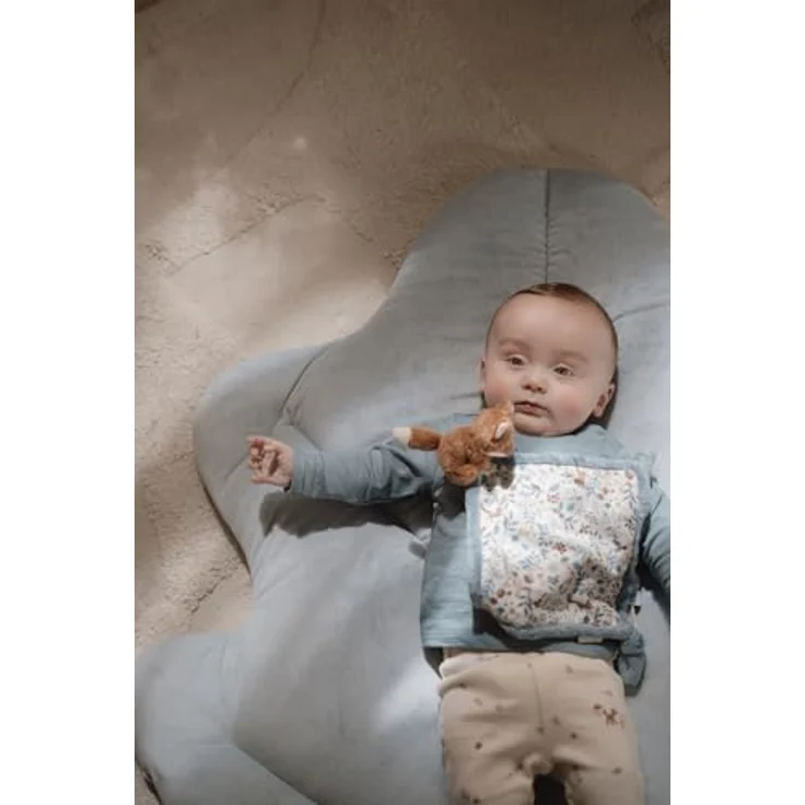 Little Dutch 8927 Kuscheltuch Schnullertuch - Forest Friends blau, mit Schlaufe für Schnullerbefestigung – Bild 4