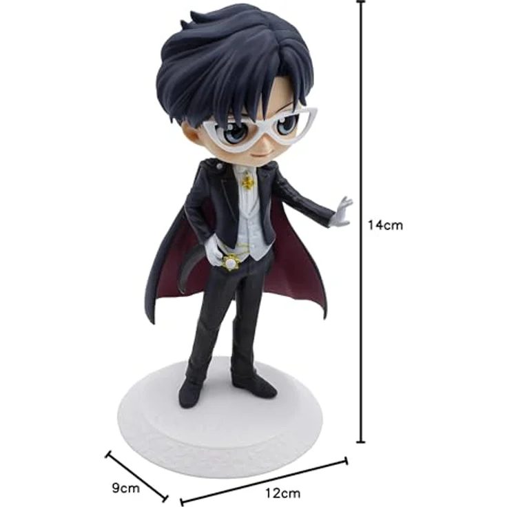 Banpresto Sailor Moon Cosmos - Tuxedo Mask - Q Posket Sammelfigur, 14 cm groß mit ausdrucksstarken Augen – Bild 4