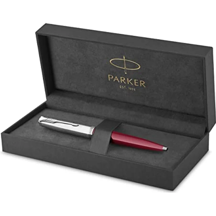 Parker Kugelschreiber 51 Burgundy C.C. M, burgunderrot, Edelstahl mit ausziehbarem Mechanismus, Geschenkbox – Bild 4