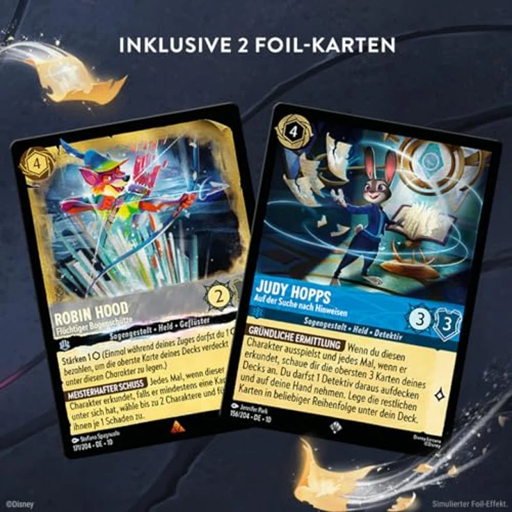 Ravensburger Disney Lorcana Trading Card Game: Geflüster aus der Tiefe - Einzelspieler Deck Saphir und Stahl, 60 Karten, inkl. Booster Pack – Bild 3