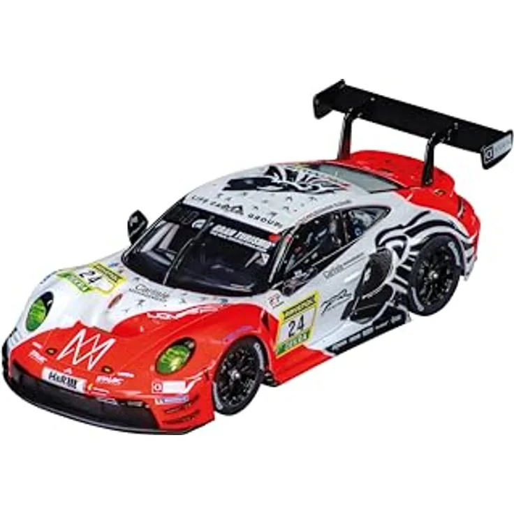 Carrera Porsche 911 GT3 R 'Lionspeed GP, No.24', Modellfahrzeug im Maßstab 1:24 mit realistischer Beleuchtung und digitaler Steuerung