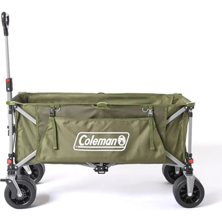 Coleman Ultimate Terrain Bollerwagen, 180 kg Tragkraft, 132 L Volumen, klappbar, grün-grau-schwarz – Bild 2