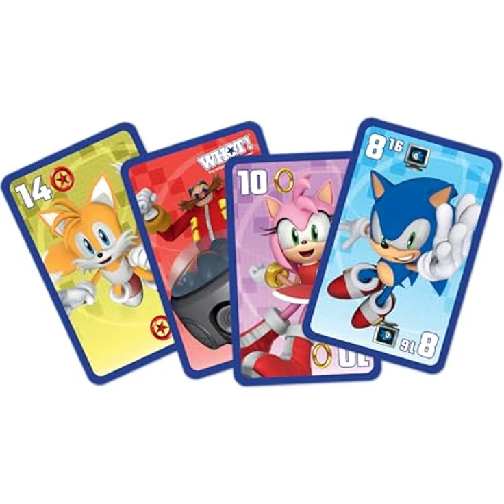 Winning Moves Sonic the Hedgehog WHOT!, Kartenspiel mit ikonischen Charakteren und speziellen Fähigkeiten, Französisch – Bild 3