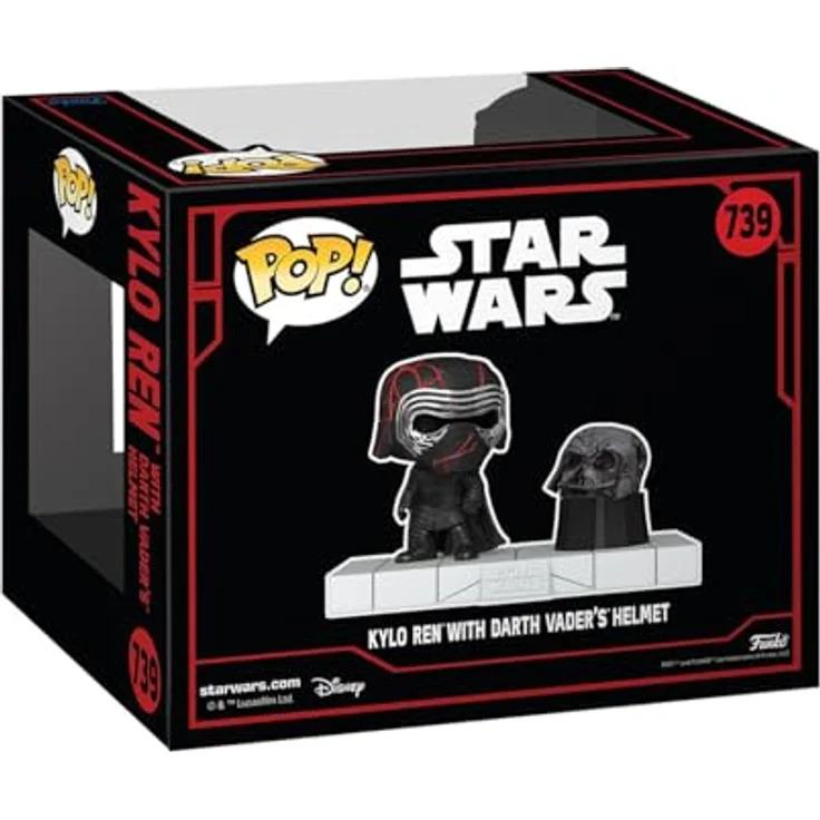 Funko Star Wars: Dark Side POP! Deluxe Vinylfigur Kylo Ren, 9 cm, in Fensterbox – Bild 3