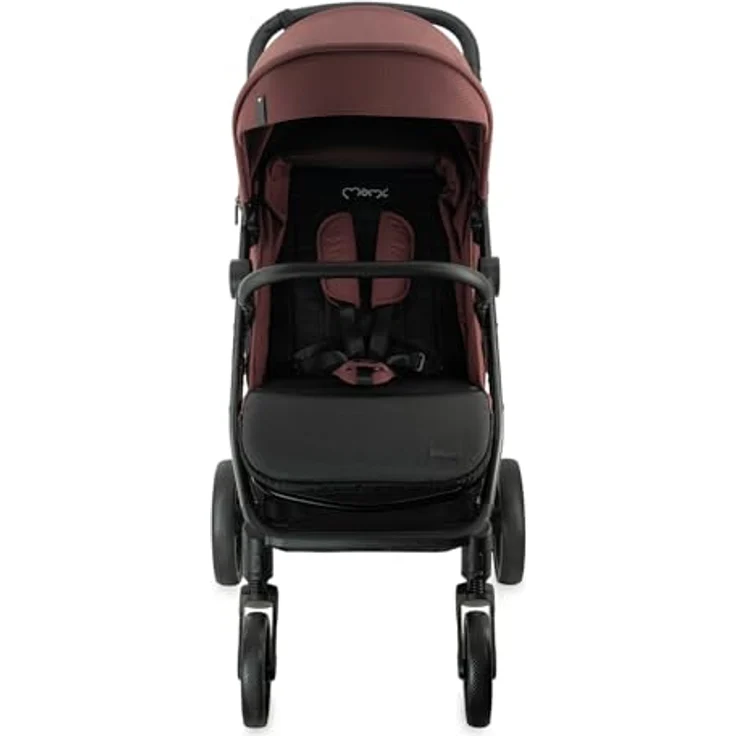 MoMi CLARA Kinder-Buggy in Burgund, verstellbar für Kinder bis 22 kg, mit umfangreichem Zubehörset – Bild 10