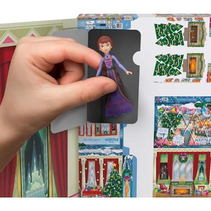 Mattel Disney Frozen Adventskalender, 24-tägige Überraschungen mit Anna, Elsa und Spielzeug, mehrfarbig – Bild 3