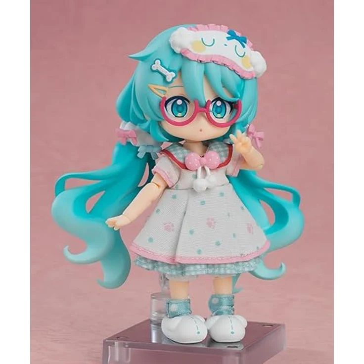 Good Smile Company Hatsune Miku Loungewear Outfit Ver. 14 cm Nendoroid Puppe, Vocal Series 01, blau – Bild 3