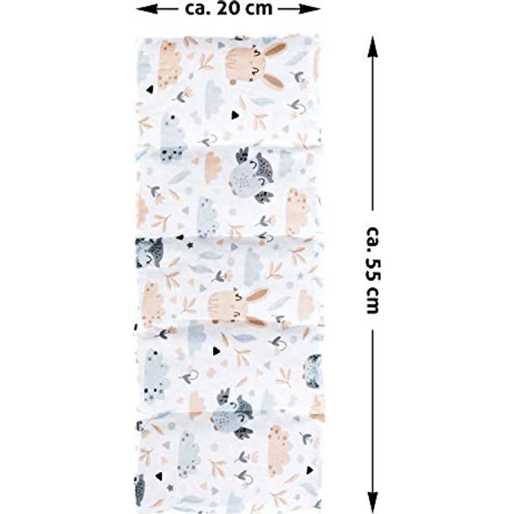 Amilian Kirschkernkissen Mikrowelle 55 x 20cm Wärmekissen Rücken Kirschkernkissen Nacken Schulter Wärmekompresse Körnerkissen Kinder Erwachsene Massagekissen Kältekissen Kirschkernkissen gross – Bild 2