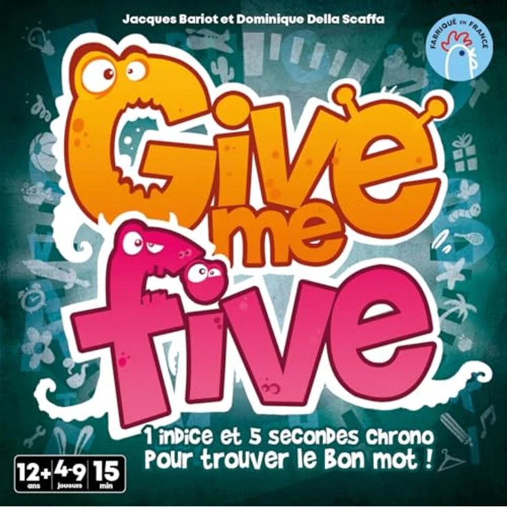 Asmodee Give me Five, Tischspiel in Französisch, Kommunikations- und Teamspiel, blauer Karton, empfohlen ab 12 Jahren – Bild 2