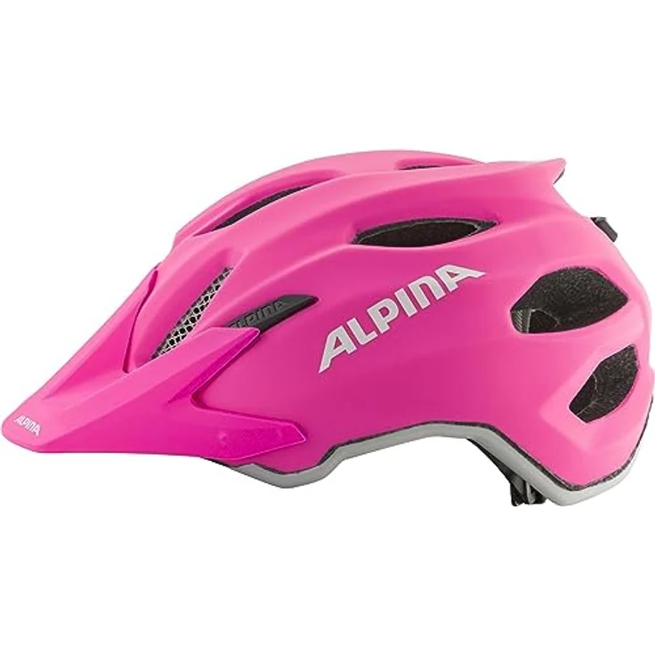 ALPINA Unisex Jugend Carapax JR. Fahrradhelm, Shocking-pink matt, 51-56 - Leichter Kinderfahrradhelm mit optimaler Schutzfunktion im Gelände – Bild 2