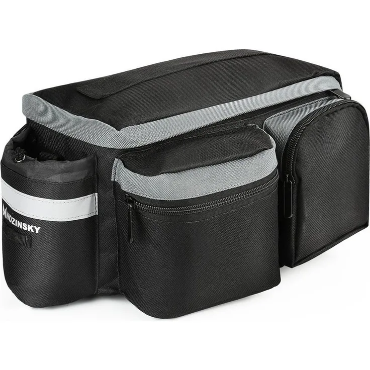 Wozinsky Fahrradtasche Gepäckträger - 6 Liter Fassungsvermögen, wasserabweisend, reflektierende Gurte