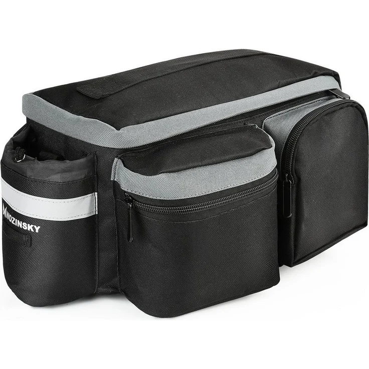 Wozinsky Fahrradtasche Gepäckträger - 6 Liter Fassungsvermögen, wasserabweisend, reflektierende Gurte – Bild 1