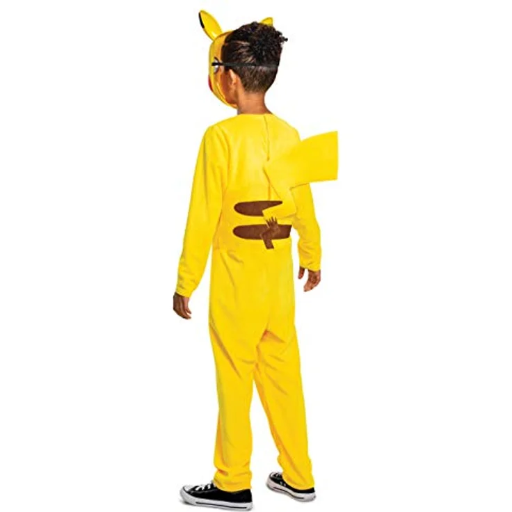 Disguise Pokémon Pikachu Kinderkostüm, Offiziell lizenziert, Komfortabler Sitz und detailliertes Design, Größe M 7-8 Jahre – Bild 2