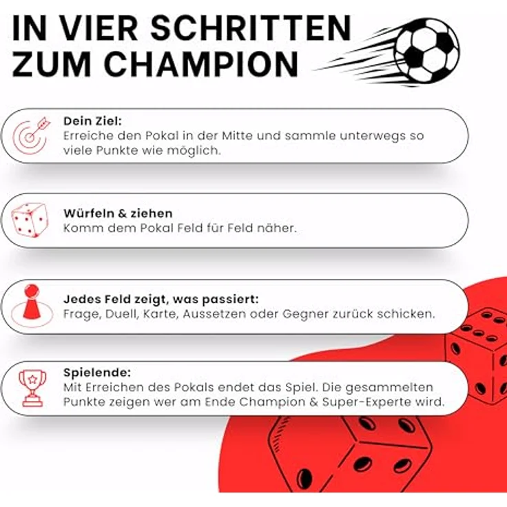 Gomazing Du bist EIN Fussball - Fan, wenn - Quiz-Brettspiel mit 500 Fragen zur Bundesliga + Weltfussball, für 2-8 Spieler, ab 8 Jahren, nachhaltig produziert – Bild 3