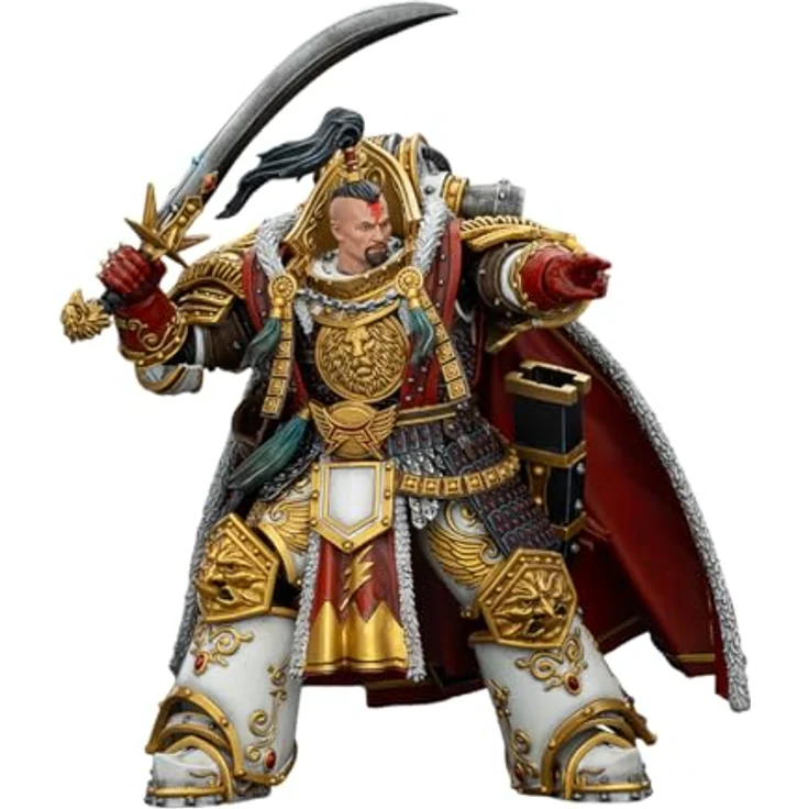 JOYTOY Warhammer The Horus Heresy Actionfigur White Scars Jaghatai Khan Primarch of the Vth Legion, 19 cm, beweglich, premium Sci-Fi Design, hochwertiges PVC und ABS – Bild 5