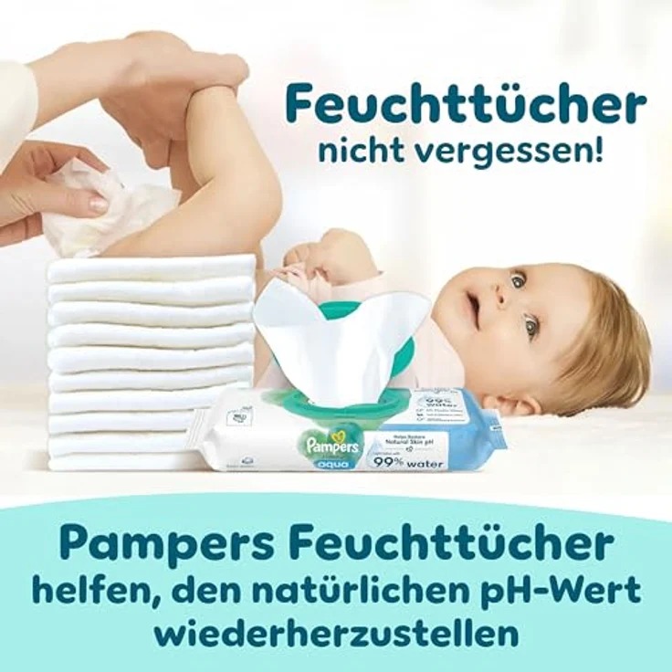 Pampers Premium Protection Windeln Gr.1 Newborn (2-5 kg), Halbmonatsbox, 180 St, 100% Auslaufschutz, ultra weich, Dermacomfort Innenvlies – Bild 11