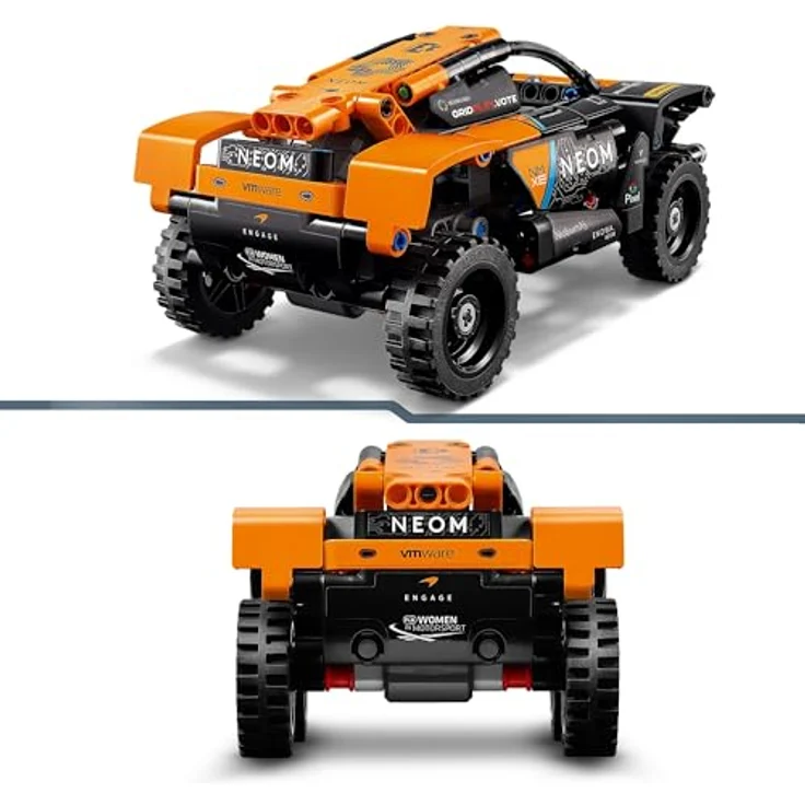 LEGO Technic NEOM McLaren Extreme E Race Car Set, Auto-Spielzeug mit Rückziehmotor für Kinder, baubares Aufziehauto, Technik-Geschenk für Jungs und Mädchen ab 7 Jahren 42166 – Bild 3