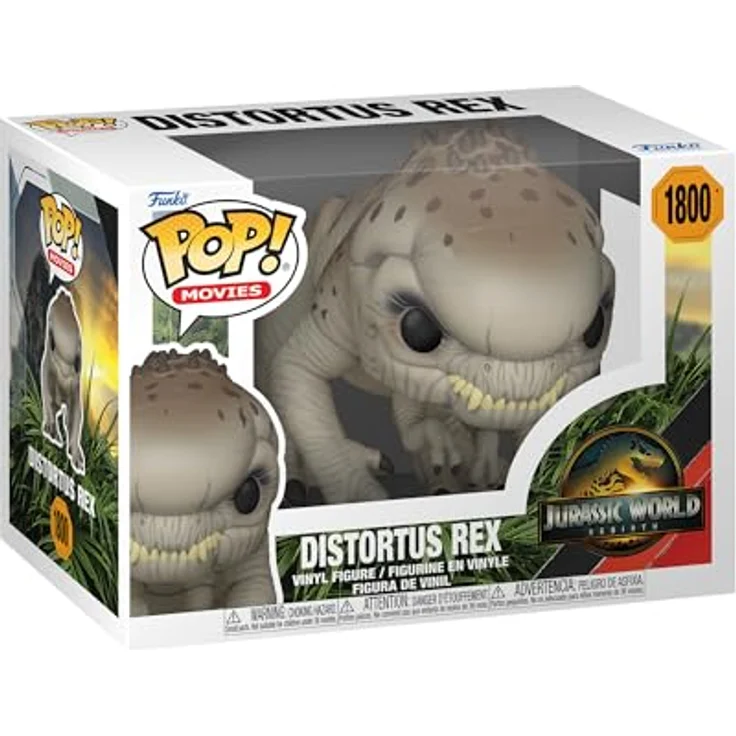 Funko Jurassic World 5 Distortus Rex, detailreiche Sammelfigur aus Vinyl für Dino-Fans und Sammler – Bild 1